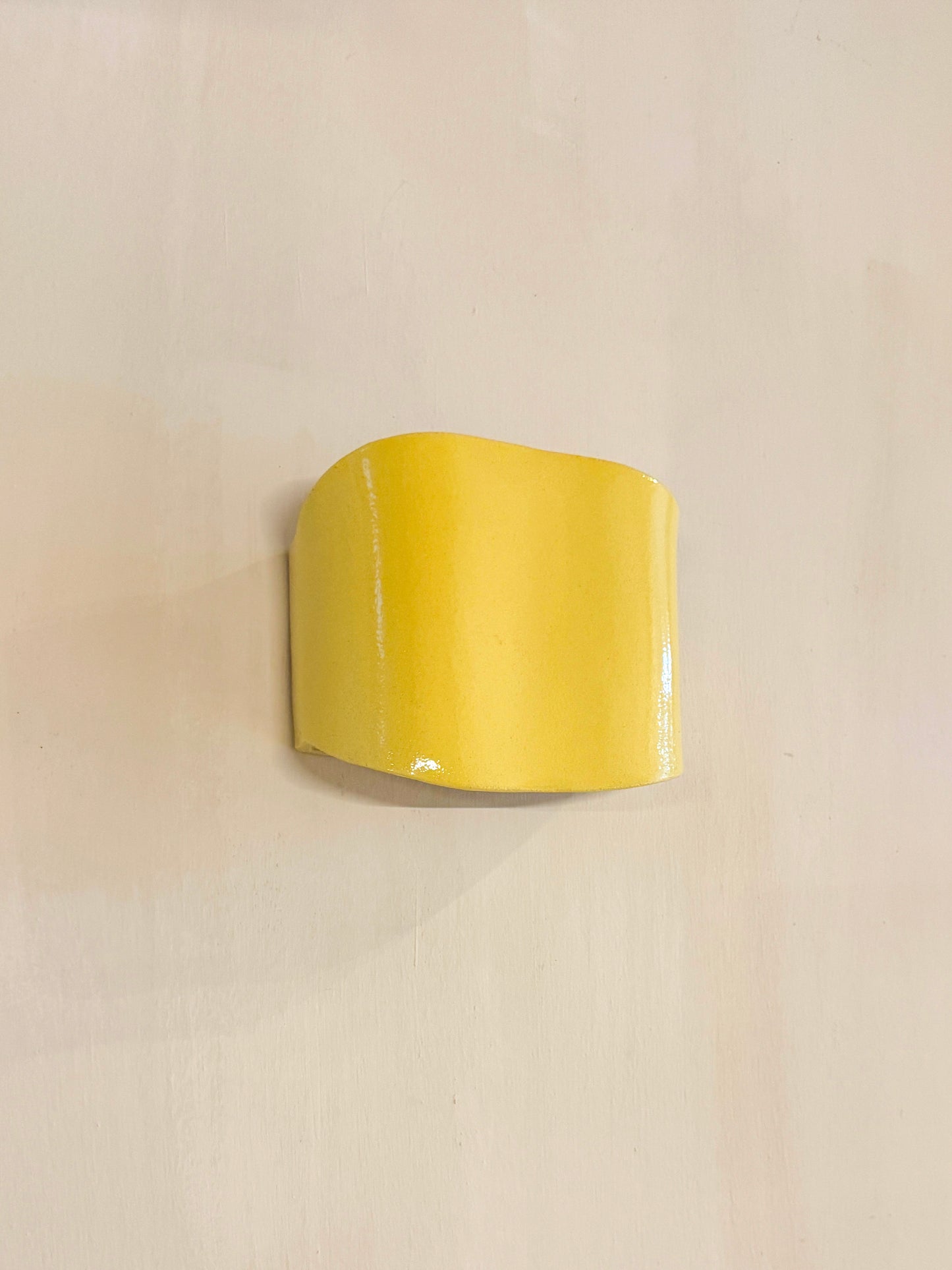 Yellow Onda Sconce