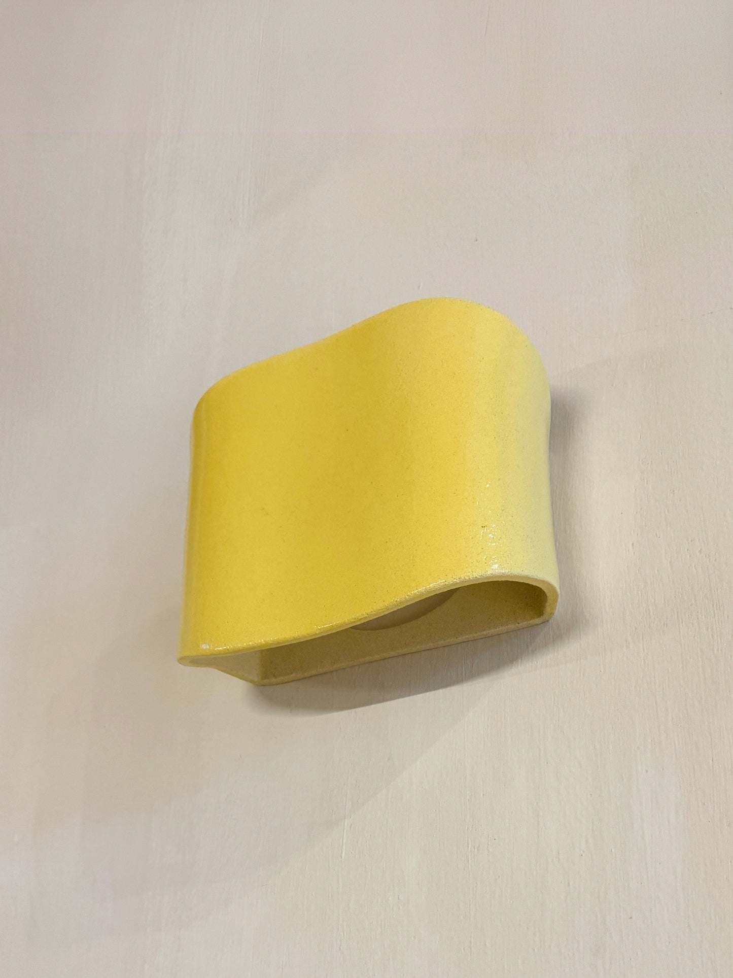 Yellow Onda Sconce