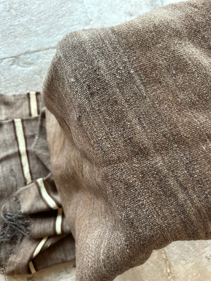Moroccan Vintage Blanket - Grey/Brown